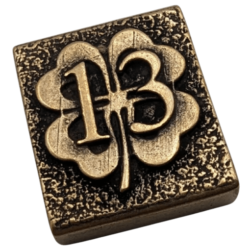 Бронзова молле кліпса "Lucky 13"